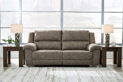 Bradenton Furniture Outlet - Ashley Furniture - Laresview Living Room - 2 Seat Reclining Sofa / Fossil - 3720381