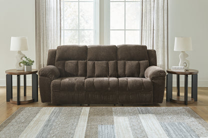 Bradenton Furniture Outlet - Ashley Furniture - Frohn Living Room - Reclining Sofa / Chocolate - 3740788