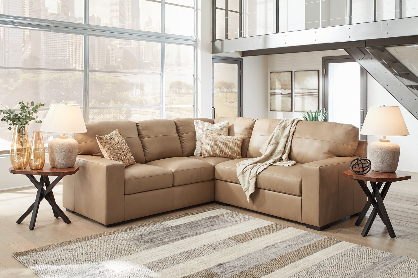 Bradenton Furniture Outlet - Ashley Furniture - Bandon Sectional - LAF 2-Piece Sectional / Toffee - 38006S1
