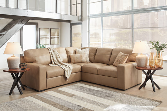 Bradenton Furniture Outlet - Ashley Furniture - Bandon Sectional - LAF 3-Piece Sectional / Toffee - 38006S3