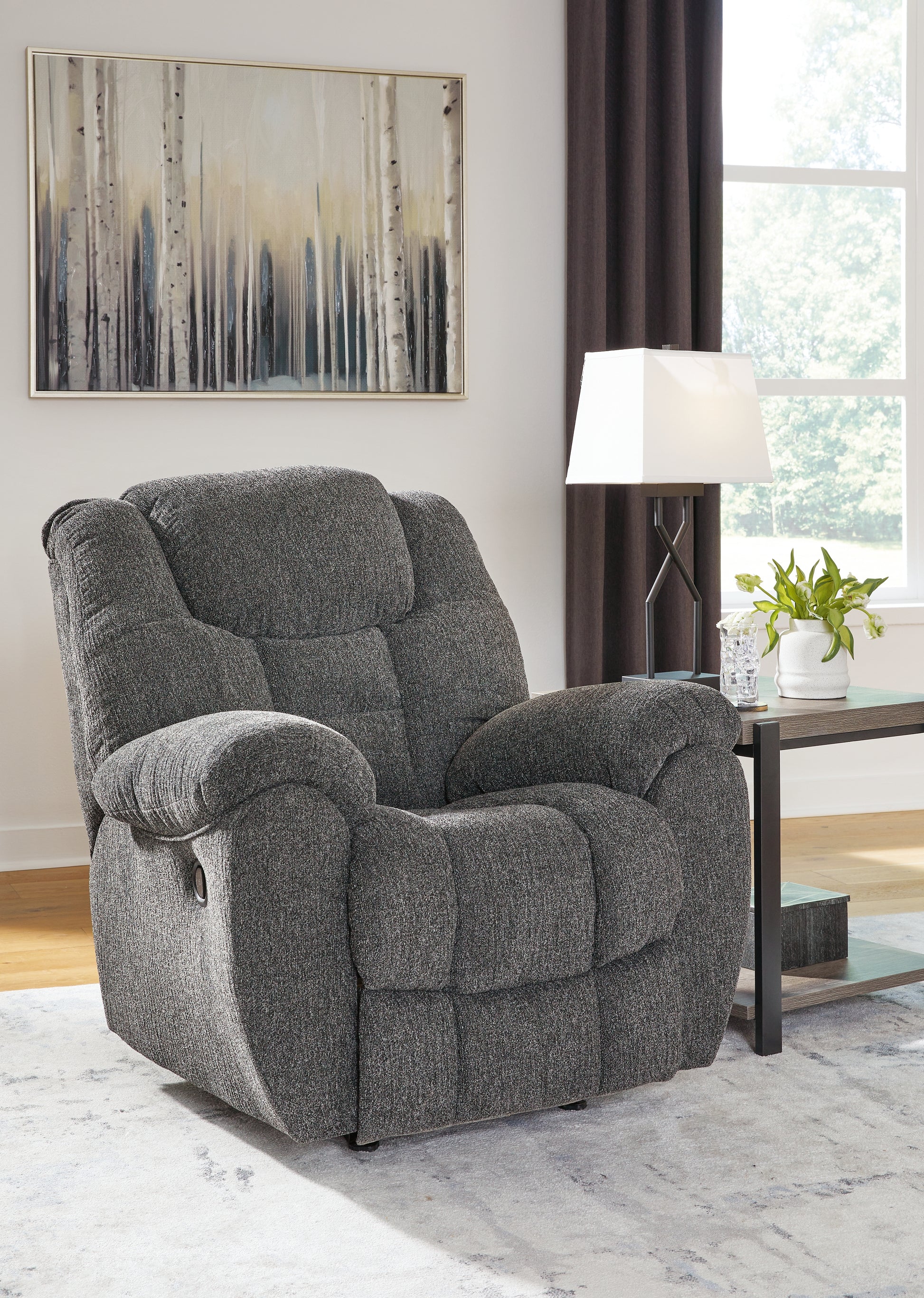 Bradenton Furniture Outlet - Ashley Furniture - Foreside Living Room - Reclining Sofa / Charcoal - 3810488