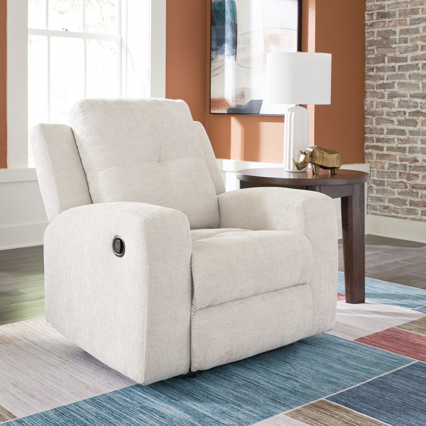 Bradenton Furniture Outlet - Ashley Furniture - Danum Living Room - Zero Wall Recliner / Stone - 3880529