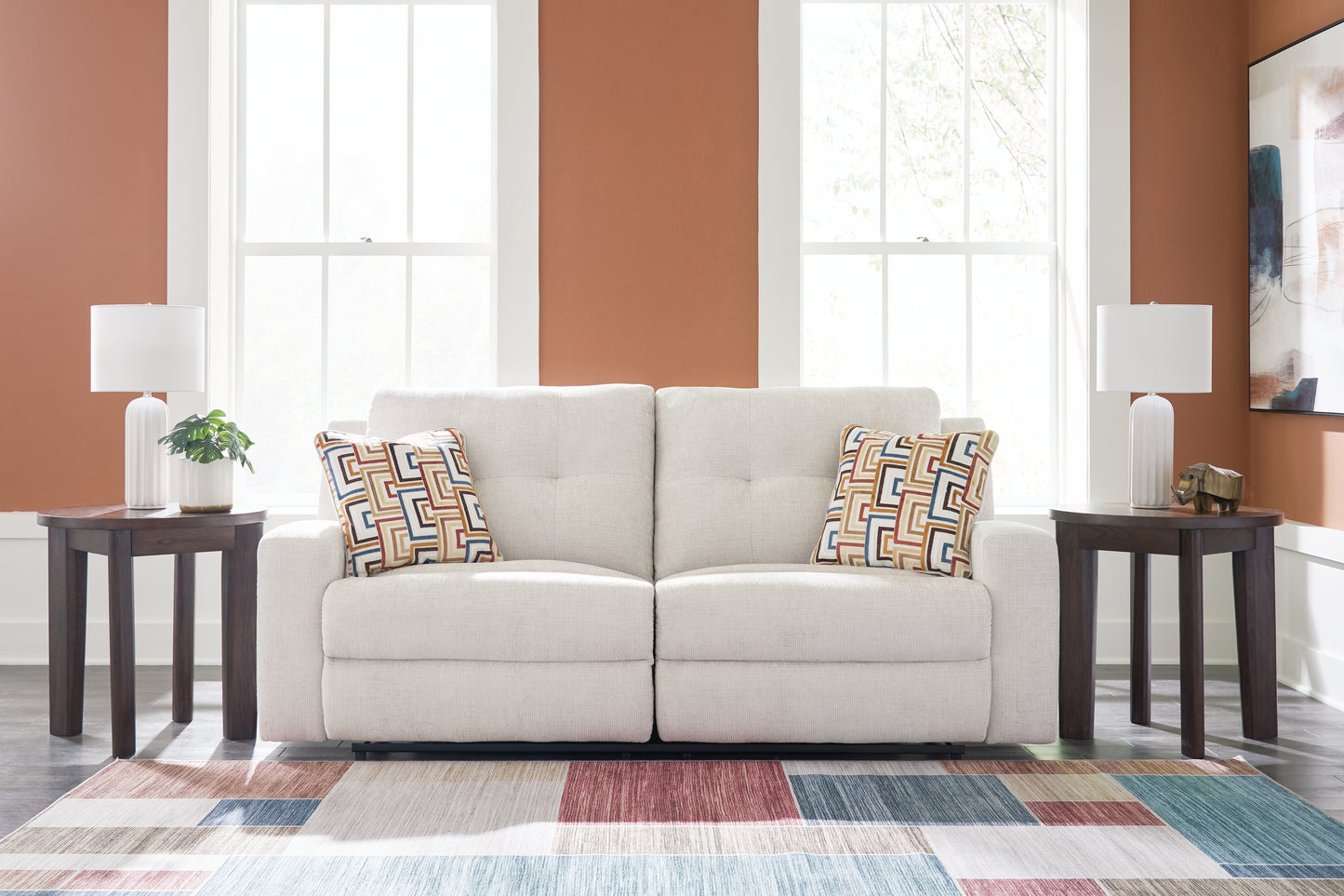 Bradenton Furniture Outlet - Ashley Furniture - Danum Living Room - 2 Seat Reclining Sofa / Stone - 3880581