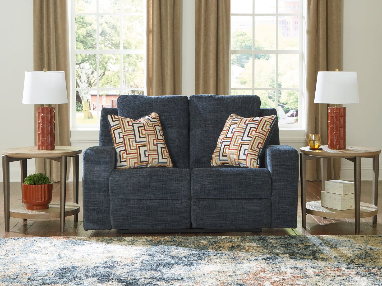Bradenton Furniture Outlet - Ashley Furniture - Danum Living Room - Reclining Loveseat / Ink - 3880686