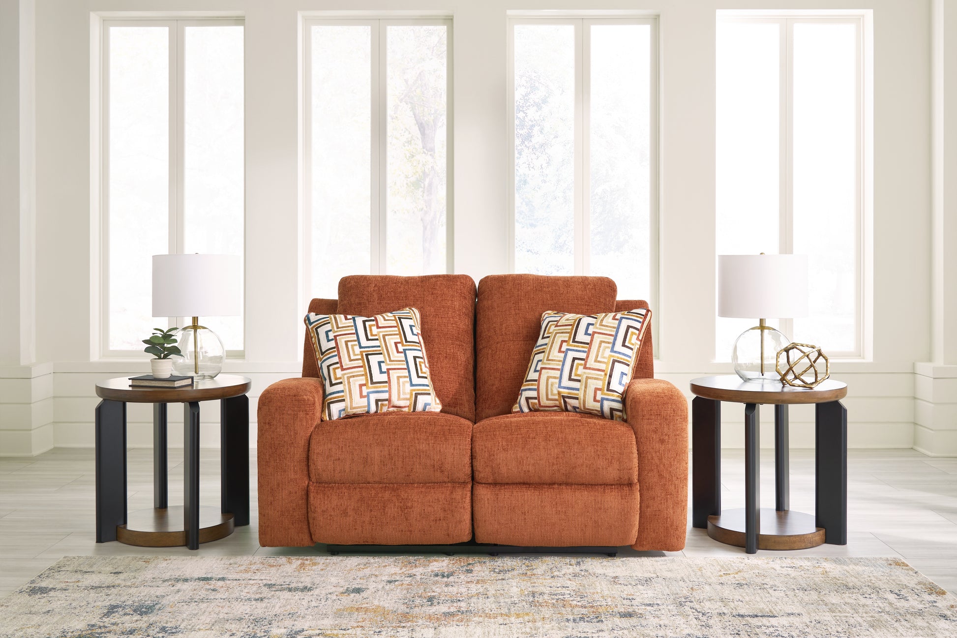 Bradenton Furniture Outlet - Ashley Furniture - Danum Living Room - Reclining Loveseat / Spice - 3880786
