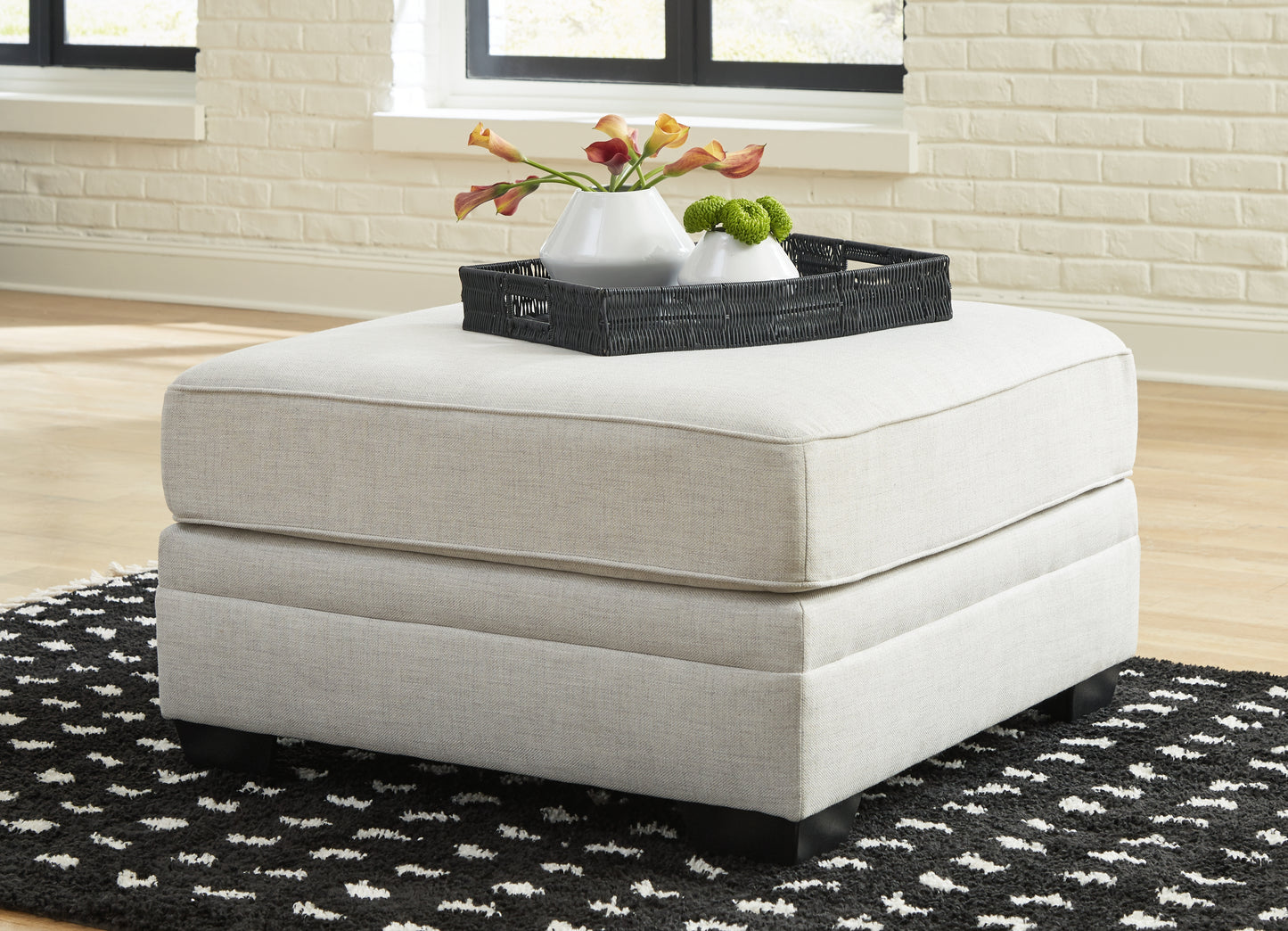 Bradenton Furniture Outlet - Ashley Furniture - Huntsworth Living Room - Oversized Accent Ottoman / Dove Gray - 3970208