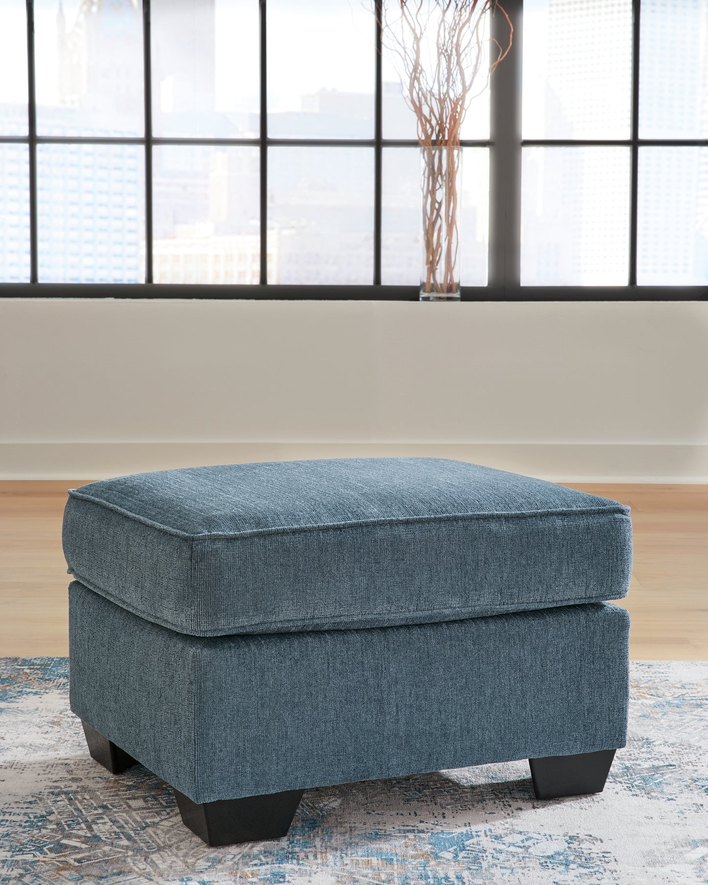 Bradenton Furniture Outlet - Ashley Furniture - Cashton Living Room - Ottoman / Blue - 4060514