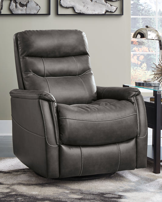 Bradenton Furniture Outlet - Ashley Furniture - Riptyme Living Room - Swivel Glider Recliner / Quarry - 4640261