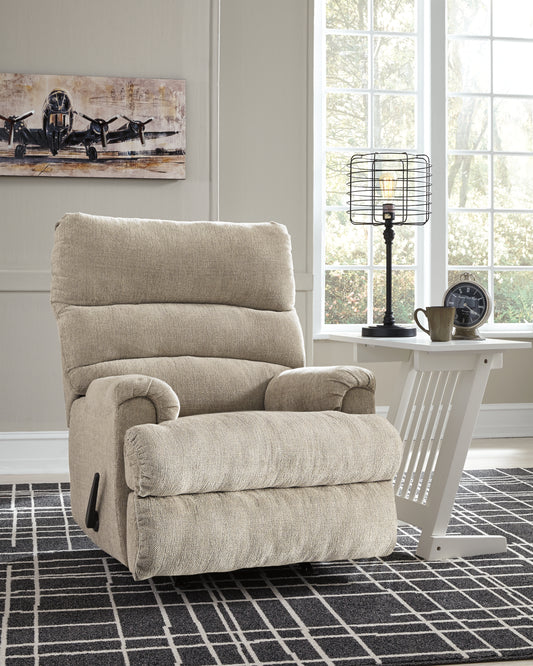 Bradenton Furniture Outlet - Ashley Furniture - Man Fort Living Room - Rocker Recliner / Graphite - 4660525