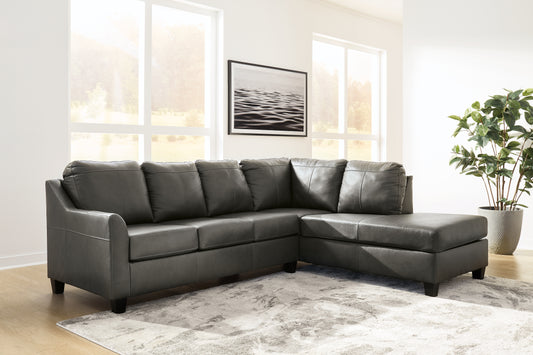 Bradenton Furniture Outlet - Ashley Furniture - Valderno Sectional - LAF 2-Piece Sectional with Chaise / Fog - 47804S1
