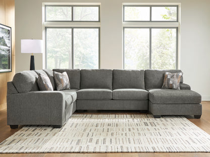 Bradenton Furniture Outlet - Ashley Furniture - Revenna Sectional - LAF 3-Piece Sleeper Sectional with Chaise / Greystone - PC48405S6