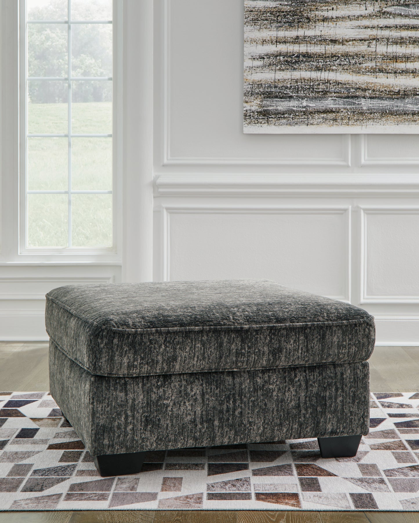 Bradenton Furniture Outlet - Ashley Furniture - Lonoke Living Room - Oversized Accent Ottoman / Gunmetal - 5050408