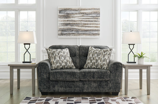 Bradenton Furniture Outlet - Ashley Furniture - Lonoke Living Room - Chair and a Half / Gunmetal - 5050423