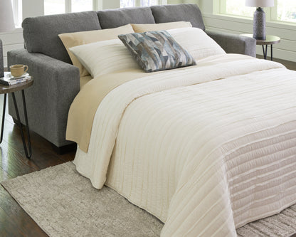 Bradenton Furniture Outlet - Ashley Furniture - Deltona Living Room - Queen Sofa Sleeper / Graphite - 5120539