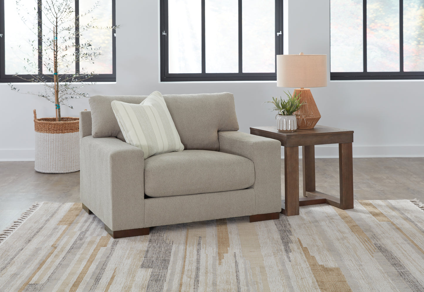 Bradenton Furniture Outlet - Ashley Furniture - Maggie Living Room - Chair and a Half / Flax - 5200423