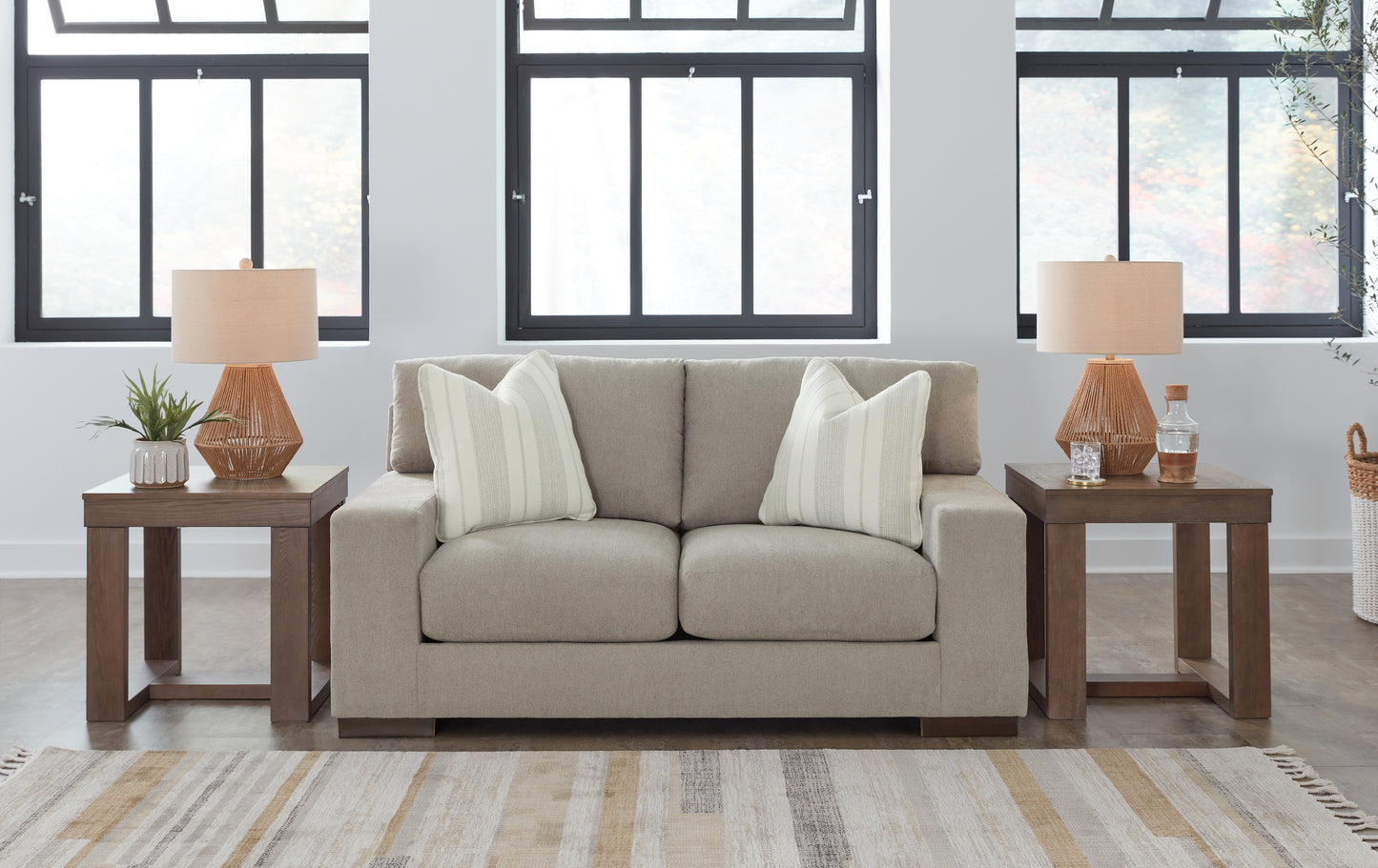 Bradenton Furniture Outlet - Ashley Furniture - Maggie Living Room - Loveseat / Flax - 5200435