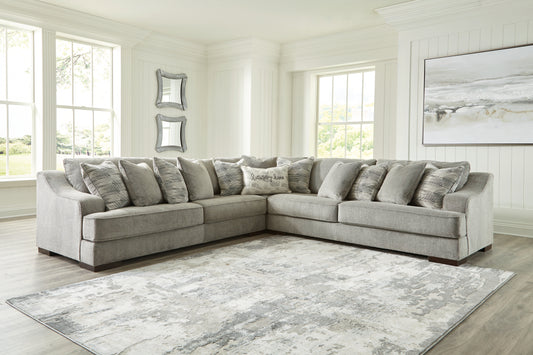 Bradenton Furniture Outlet - Ashley Furniture - Bayless Sectional - LAF 5-Piece Sectional / Smoke - 52304S3
