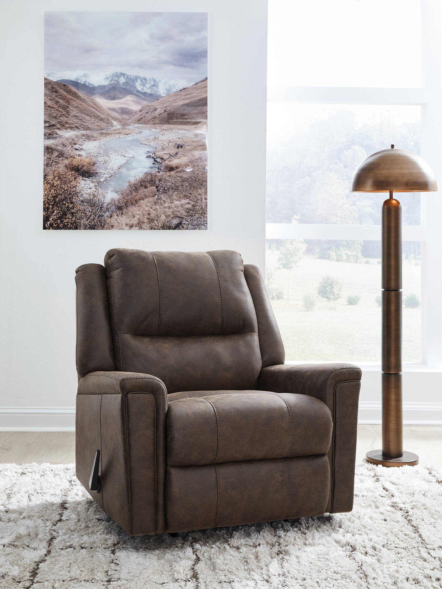 Bradenton Furniture Outlet - Ashley Furniture - Lixtowel Living Room - Rocker Recliner / Walnut - PC5300425