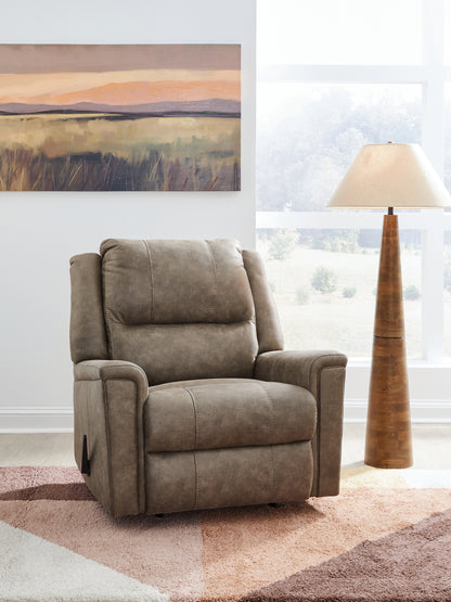 Bradenton Furniture Outlet - Ashley Furniture - Lixtowel Living Room - Rocker Recliner / Walnut - PC5300425