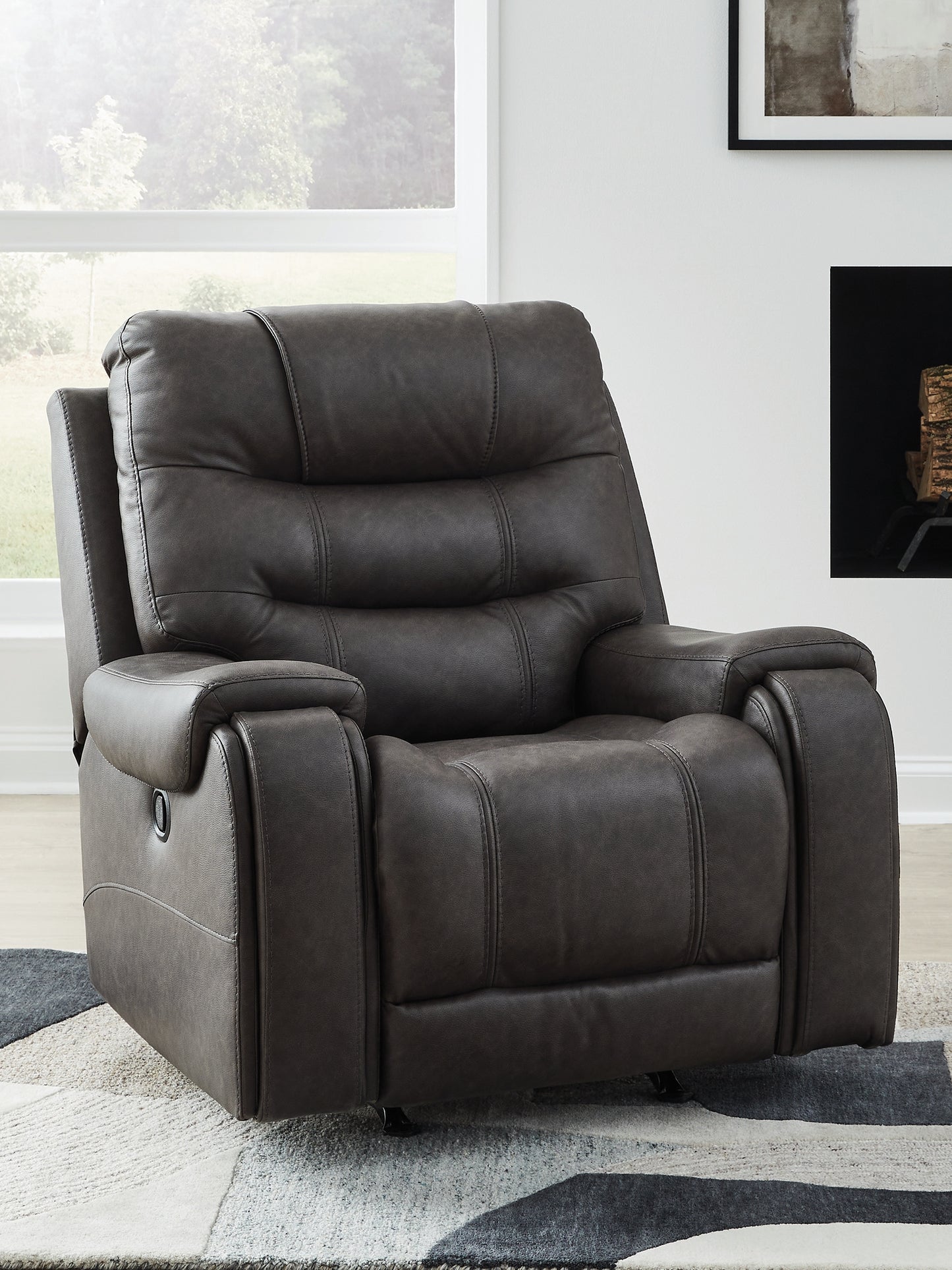 Bradenton Furniture Outlet - Ashley Furniture - Femley Living Room - Rocker Recliner / Smoke - PC5330625