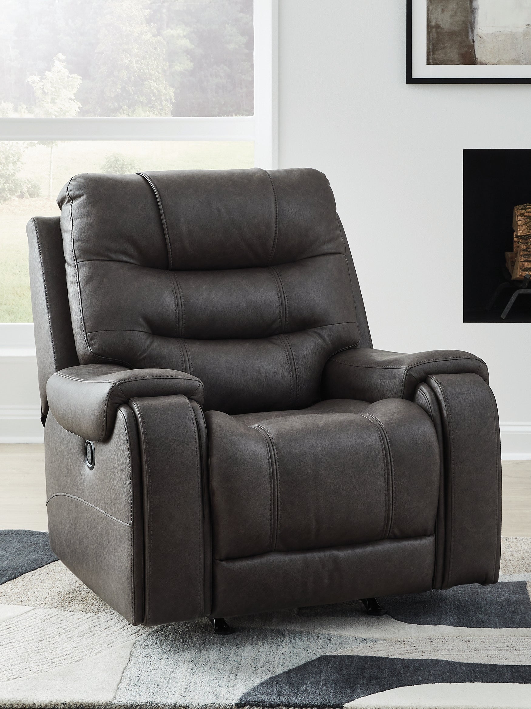 Bradenton Furniture Outlet - Ashley Furniture - Femley Living Room - Rocker Recliner / Smoke - PC5330625
