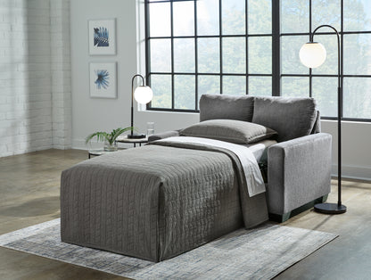 Bradenton Furniture Outlet - Ashley Furniture - Rannis Living Room - Twin Sofa Sleeper / Pewter - 5360237