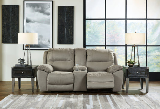 Bradenton Furniture Outlet - Ashley Furniture - Next-Gen Gaucho Living Room - DBL Rec Loveseat w/Console / Espresso - 5420494
