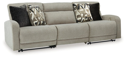 Bradenton Furniture Outlet - Ashley Furniture - Colleyville Sectional - 3-Piece Power Reclining Sectional Sofa / Stone - 54405S8