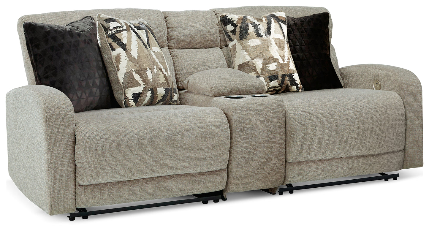 Bradenton Furniture Outlet - Ashley Furniture - Colleyville Sectional - 3-Piece Power Reclining Sectional / Stone - 54405S1