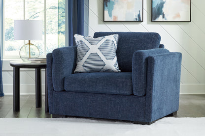 Bradenton Furniture Outlet - Ashley Furniture - Evansley Living Room - Chair and a Half / Navy - 5450223