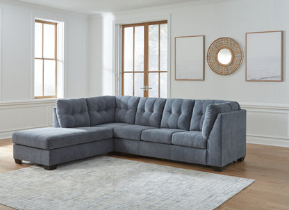 Bradenton Furniture Outlet - Ashley Furniture - Marleton Sectional - RAF 2-Piece Sectional with Chaise / Denim - 55303S1