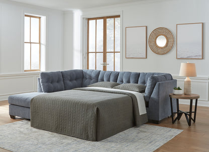 Bradenton Furniture Outlet - Ashley Furniture - Marleton Sectional - 2-Piece Sleeper Sectional with Chaise / Denim - 55303S4