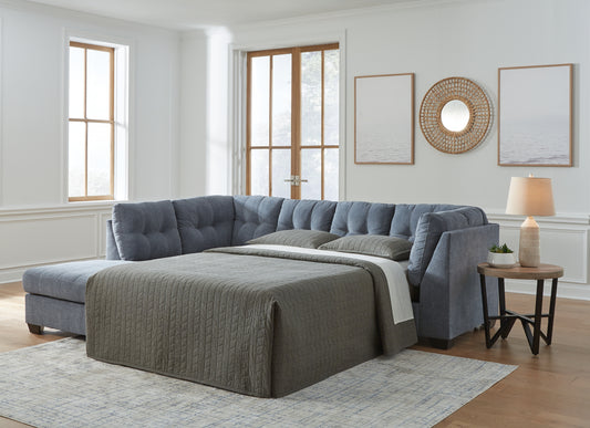 Bradenton Furniture Outlet - Ashley Furniture - Marleton Sectional - 2-Piece Sleeper Sectional with Chaise / Denim - 55303S4