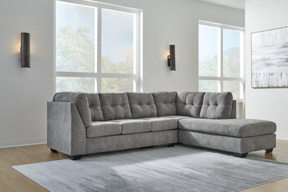 Bradenton Furniture Outlet - Ashley Furniture - Marleton Sectional - LAF 2-Piece Sectional with Chaise / Gray - 55305S2