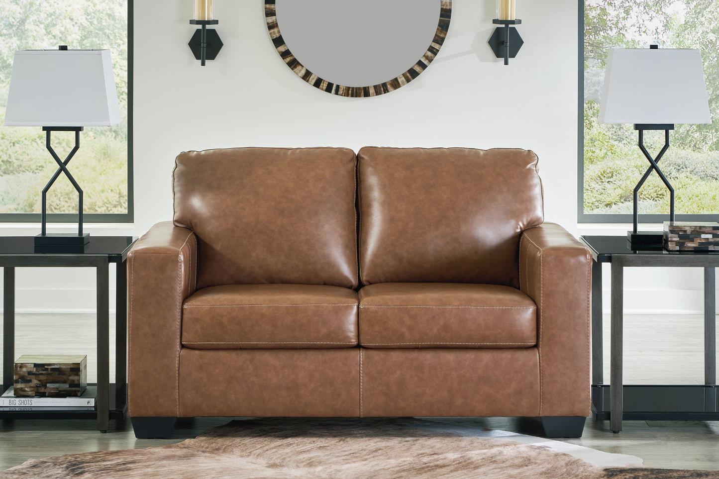 Bradenton Furniture Outlet - Ashley Furniture - Bolsena Living Room - Loveseat / Caramel - 5560335