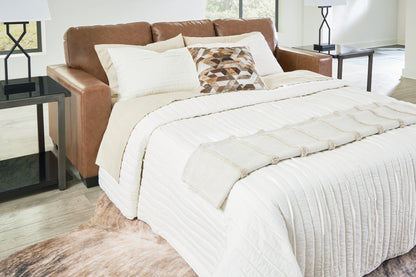 Bradenton Furniture Outlet - Ashley Furniture - Bolsena Living Room - Queen Sofa Sleeper / Caramel - 5560339