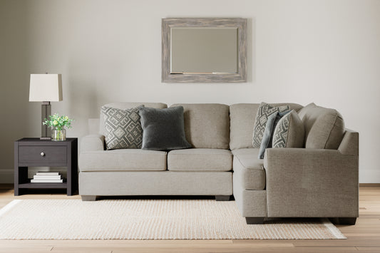 Bradenton Furniture Outlet - Ashley Furniture - Bovarian Sectional - RAF 4-Piece Sectional / Stone - 56103S5