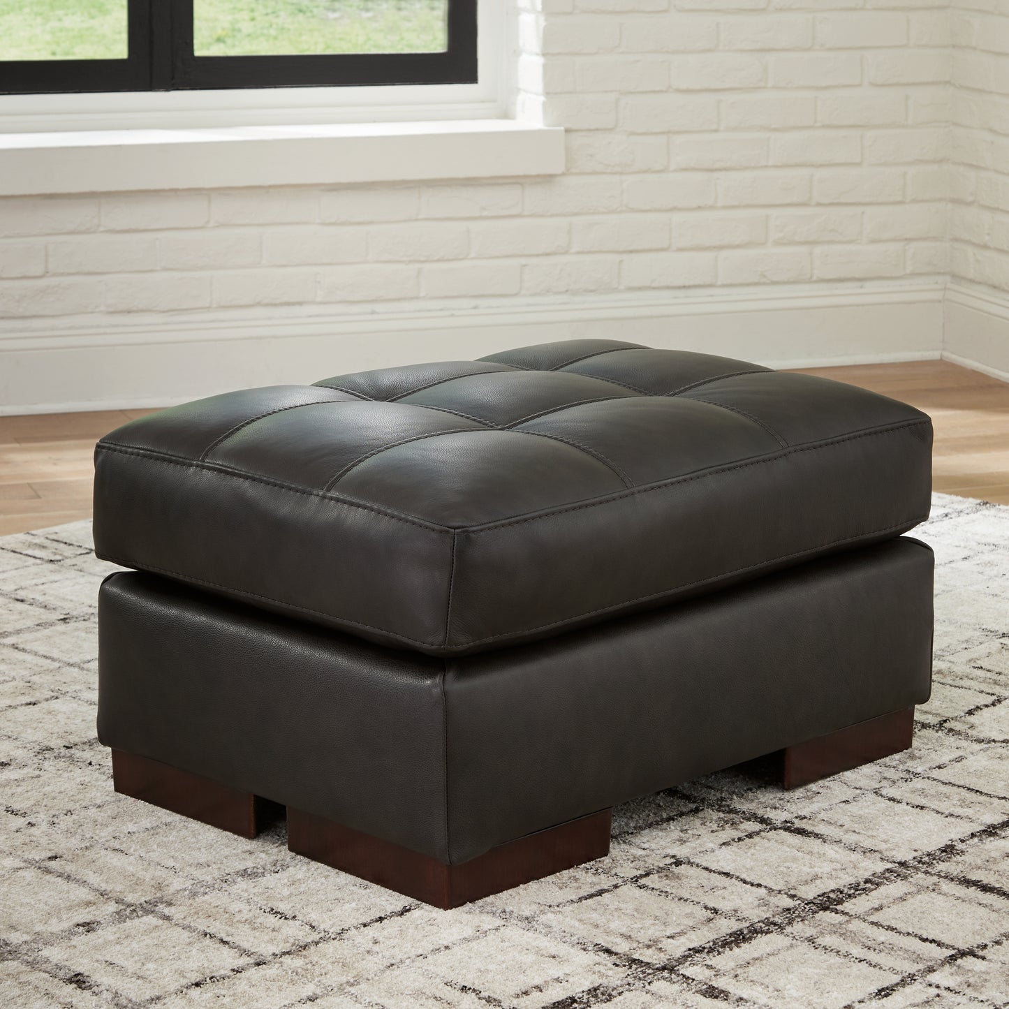 Bradenton Furniture Outlet - Ashley Furniture - Luigi Living Room - Ottoman / Thunder - 5650614