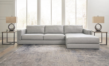 Bradenton Furniture Outlet - Ashley Furniture - Amiata Sectional - LAF 2-Piece Sectional with Chaise / Glacier - 57404S2