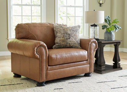 Bradenton Furniture Outlet - Ashley Furniture - Carianna Living Room - Chair and a Half / Caramel - 5760423