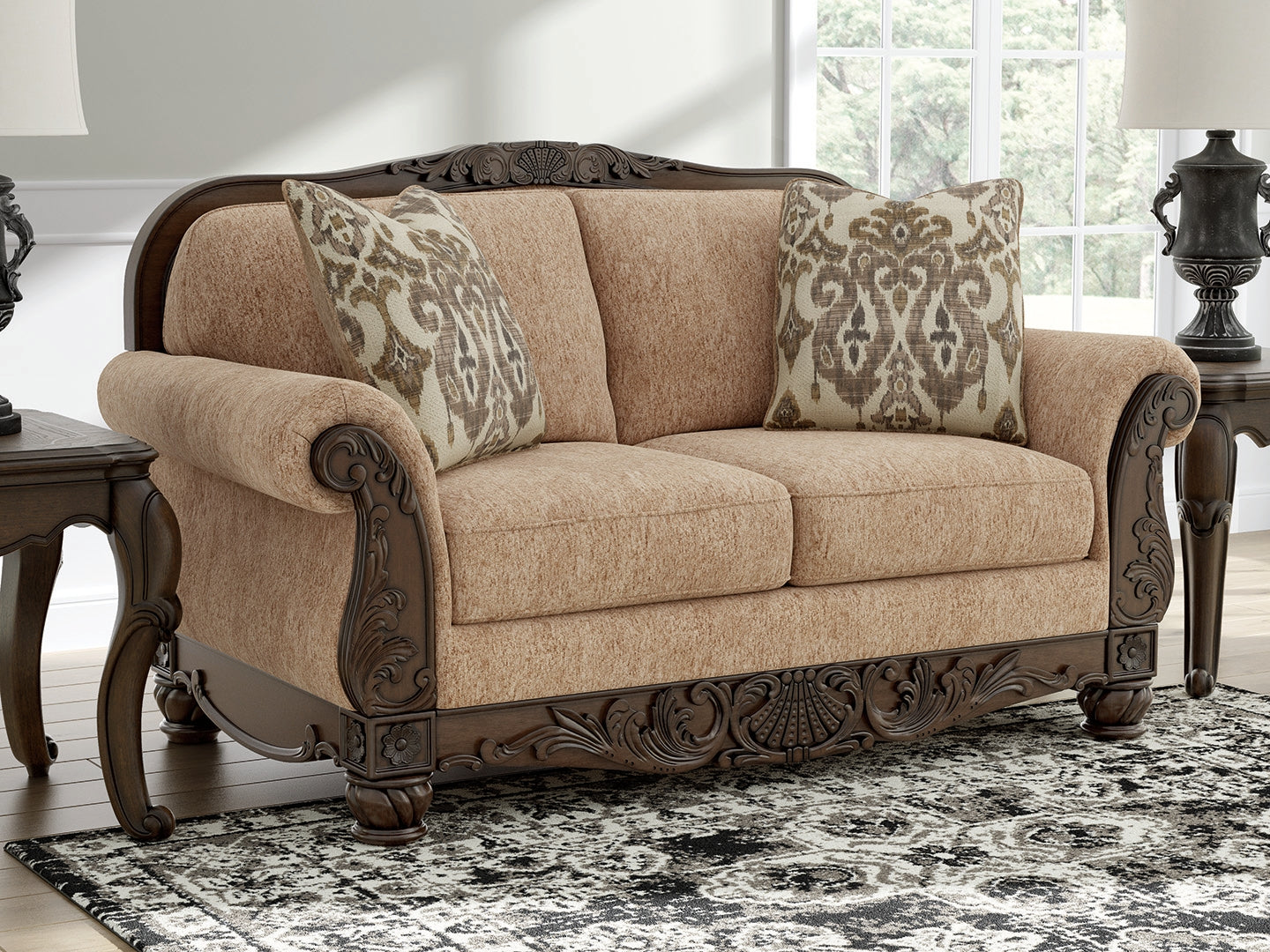 Bradenton Furniture Outlet - Ashley Furniture - Chelsworth Living Room - Loveseat / Golden - PC5790535
