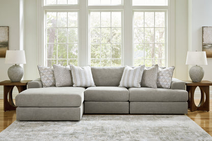 Bradenton Furniture Outlet - Ashley Furniture - Avaliyah Sectional - RAF 3-Piece Sectional with Chaise / Ash - 58103S3
