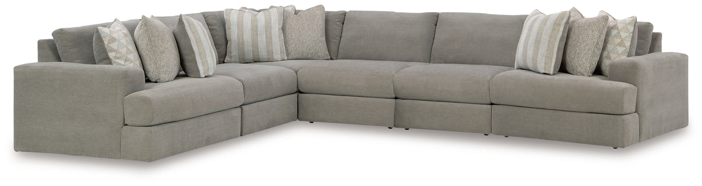 Bradenton Furniture Outlet - Ashley Furniture - Avaliyah Sectional - RAF 6-Piece Sectional / Ash - 58103S7