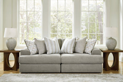 Bradenton Furniture Outlet - Ashley Furniture - Avaliyah Sectional - RAF 2-Piece Sectional Loveseat / Ash - 58103S1