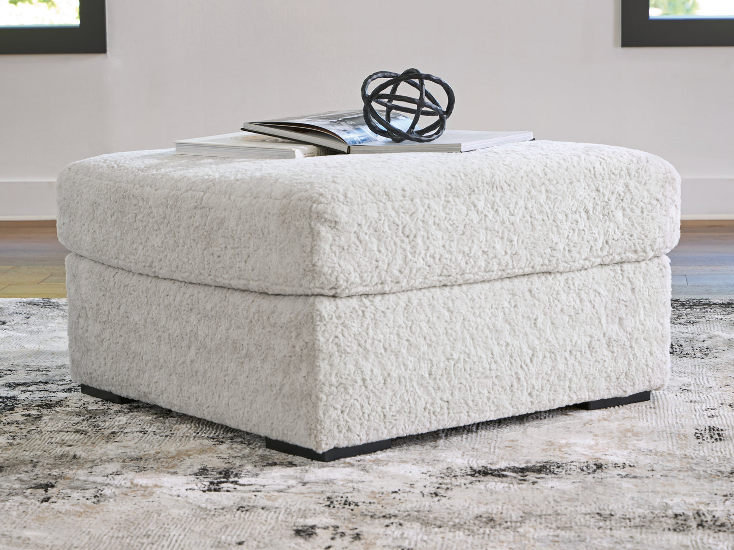 Bradenton Furniture Outlet - Ashley Furniture - Cuddle Plush Living Room - Oversized Accent Ottoman / Arctic - PC5910608