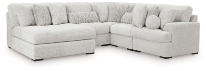 Bradenton Furniture Outlet - Ashley Furniture - Cuddle Plush Sectional - 5-Piece Sectional with Chaise / Arctic - PC59106S11