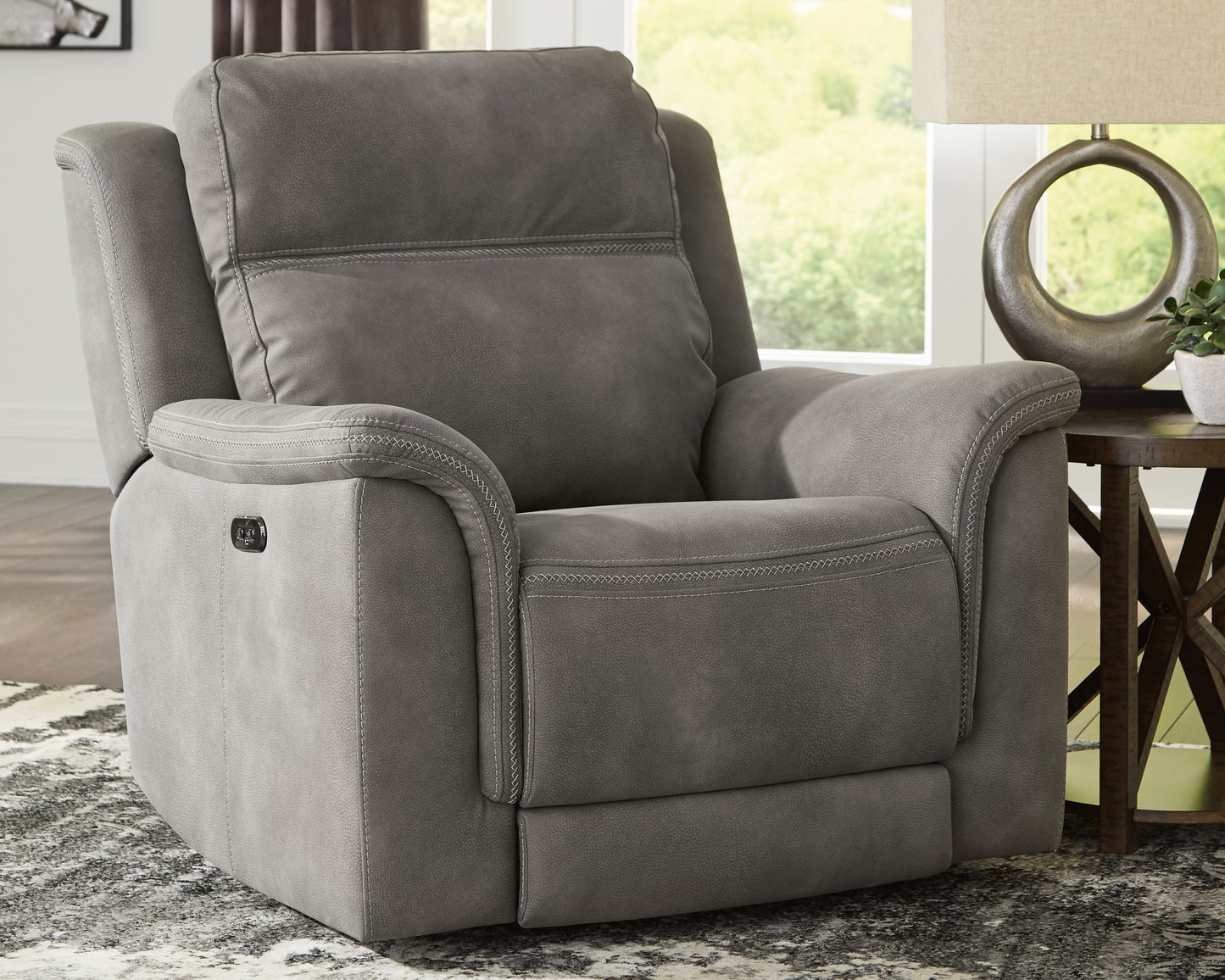Bradenton Furniture Outlet - Ashley Furniture - Next-Gen DuraPella Living Room - PWR Recliner/ADJ Headrest / Slate - 5930113