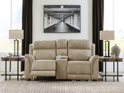 Bradenton Furniture Outlet - Ashley Furniture - Next-Gen DuraPella Living Room - PWR REC Loveseat/CON/ADJ HDRST / Sand - 5930218