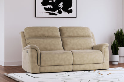 Bradenton Furniture Outlet - Ashley Furniture - Next-Gen DuraPella Living Room - 2 Seat PWR REC Sofa ADJ HDREST / Sand - 5930247