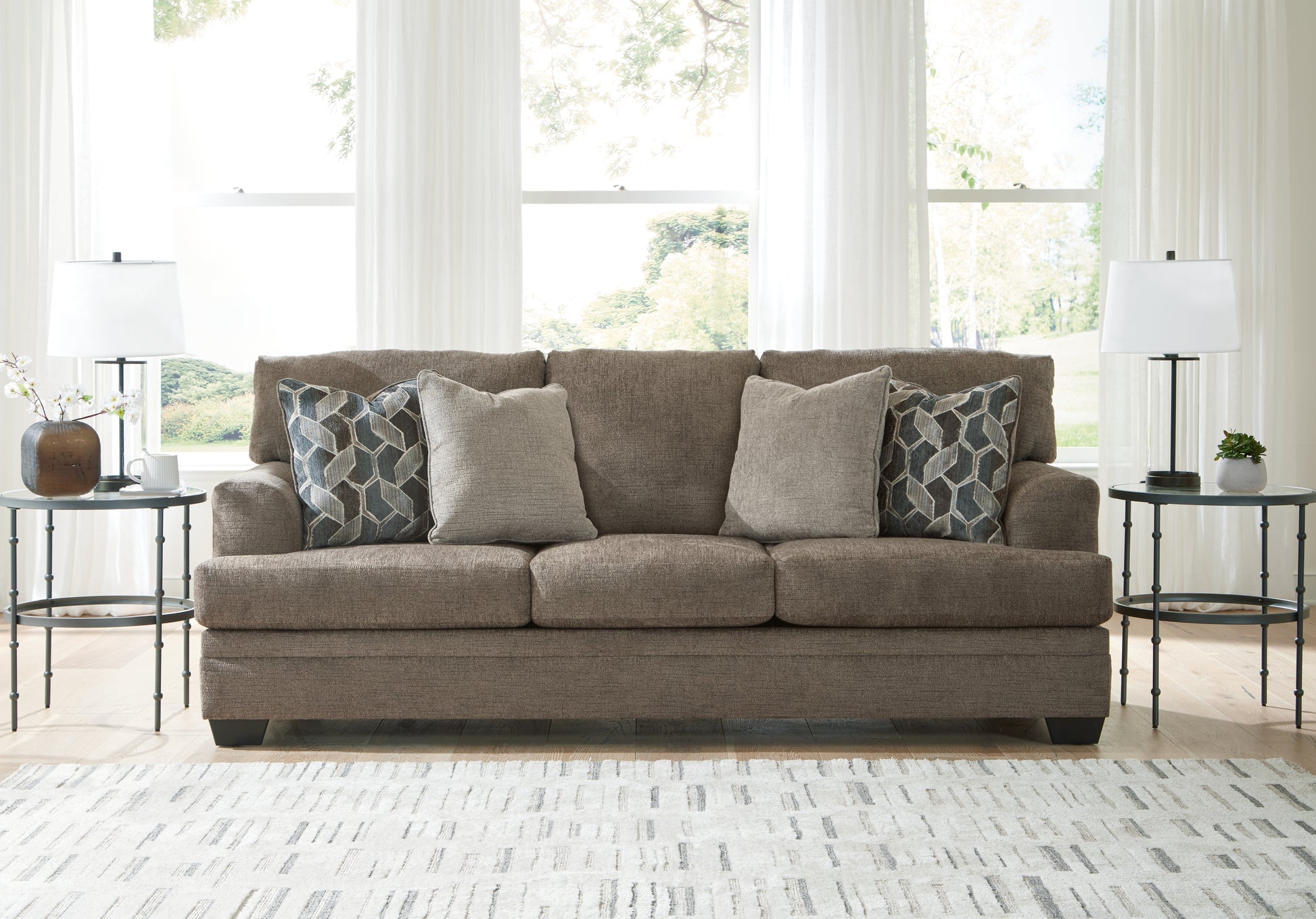 Bradenton Furniture Outlet - Ashley Furniture - Stonemeade Living Room - Loveseat / Taupe - 5950435